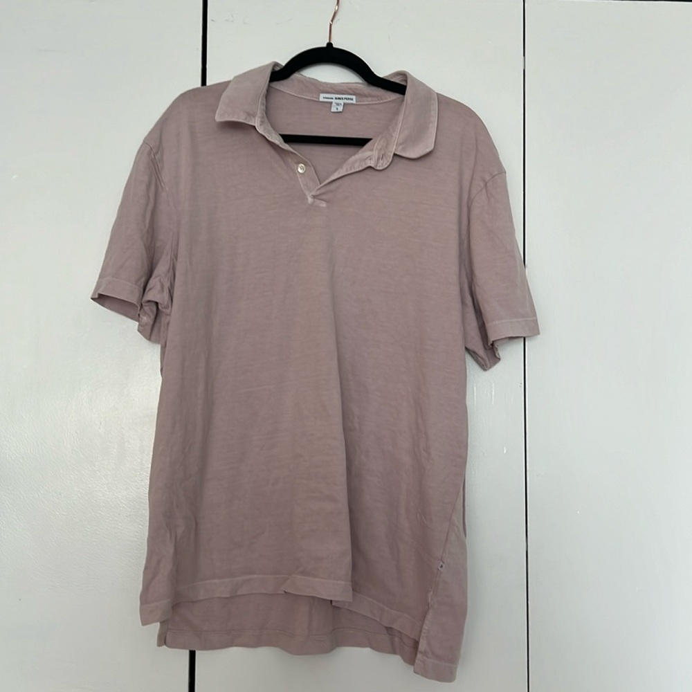 100% cotton men’s James Perse collard shirt